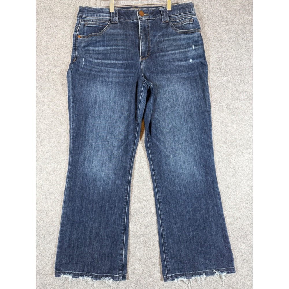 Democracy Ab Technology Jeans Womens 14 Blue Excellent Crop BN28967K1D